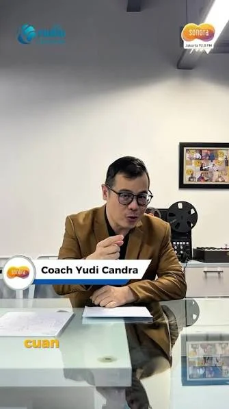 Coach Yudi Candra saat menjadi narasumber di Sonora Business Insight